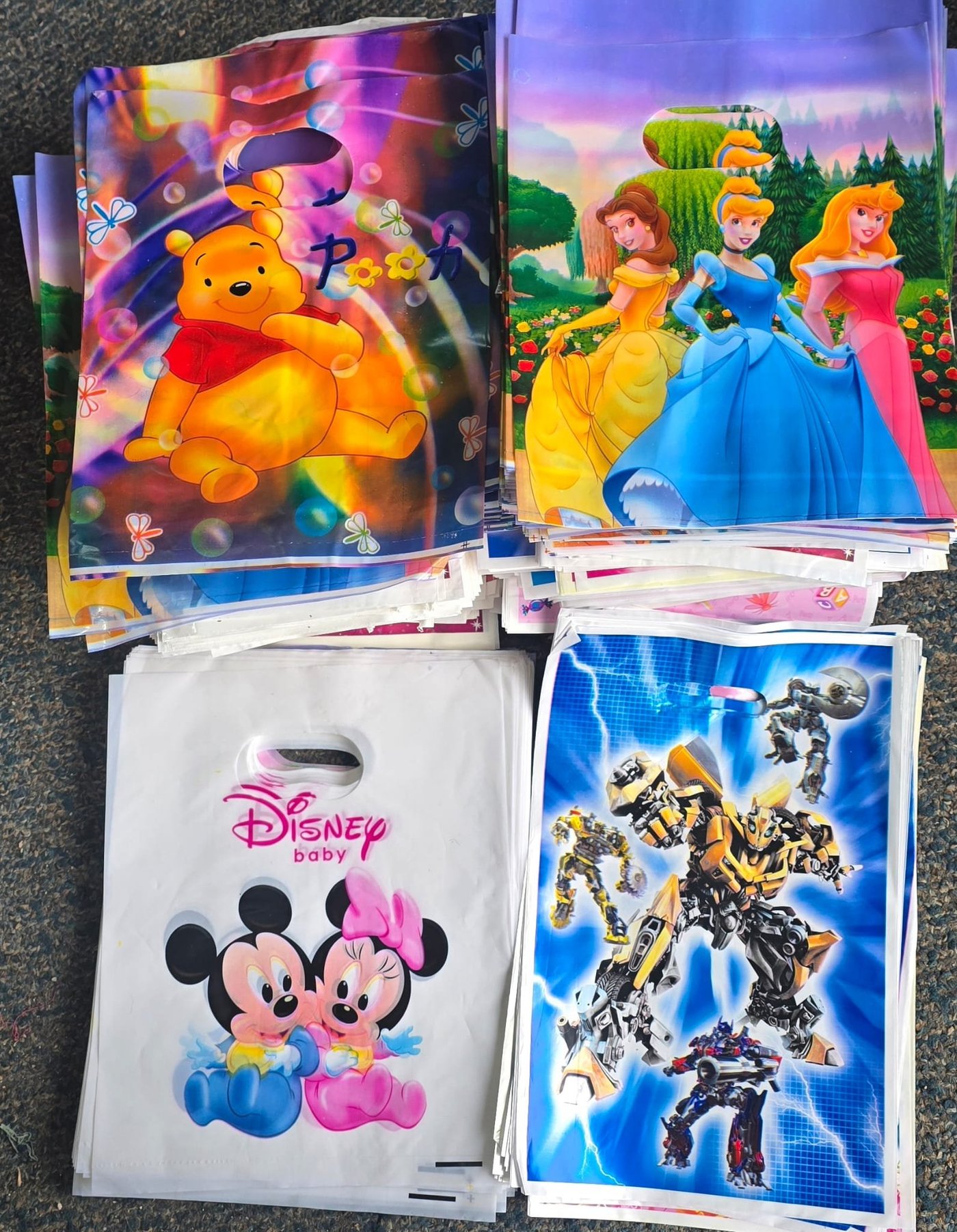 Bolsitas de Regalo Infantiles con Personajes Disney y Transformers