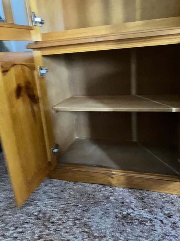 Gran Mueble de Cristalero-Madera con Relojes y Estanterías - imagen 9