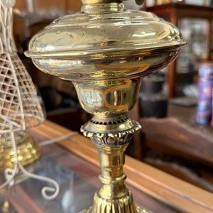 Lámpara a queroseno de bronce - imagen 3