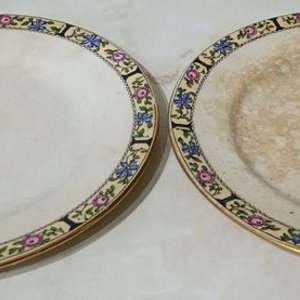 Dos Platillos de Postre de Porcelana Inglesa Wedgwood - imagen 2