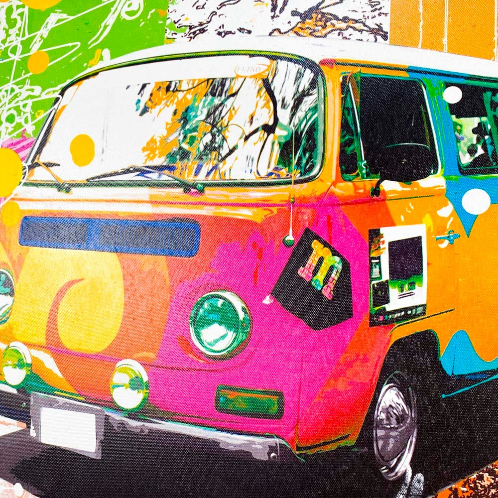 Cuadro decorativo con coche y árbol - imagen 2