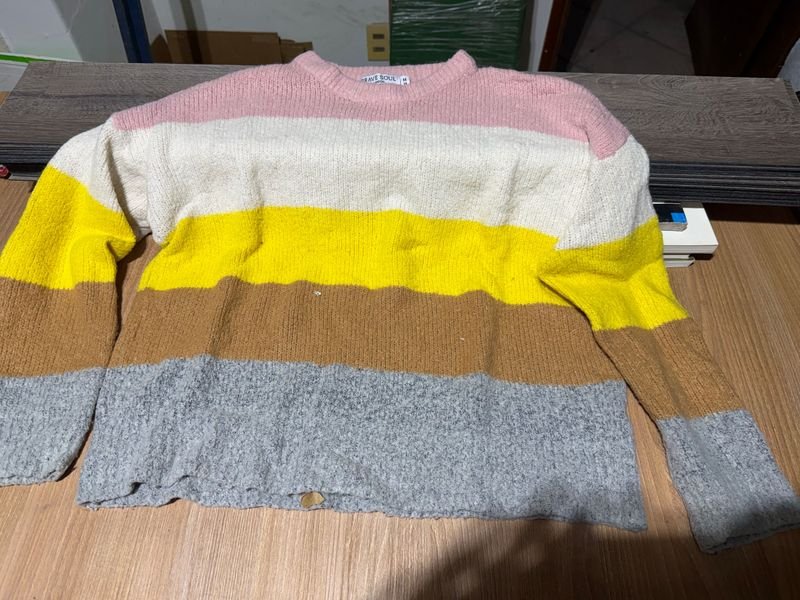Buzo de Lana Multicolor Talle M