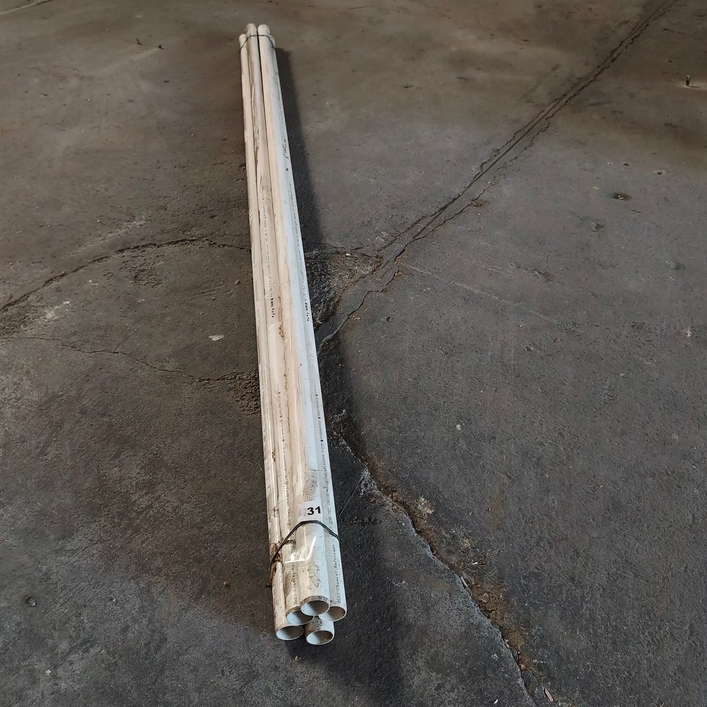 Atado de Tubos PVC Blancos de 3.20 Metros