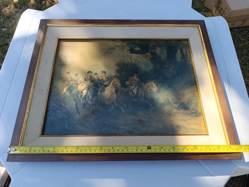 Pinturas enmarcadas de escenas al aire libre - imagen 4