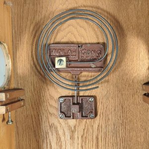 Reloj de Pared Antiguo de Madera con Carrillón, Llave y Péndulo - imagen 9