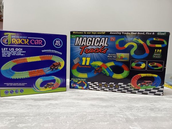 Conjunto de carriles de juguete con luces LED - imagen 5