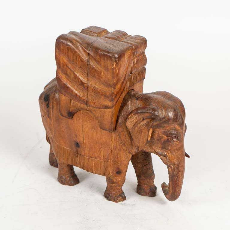 Talla de Elefante de Madera Decorativo