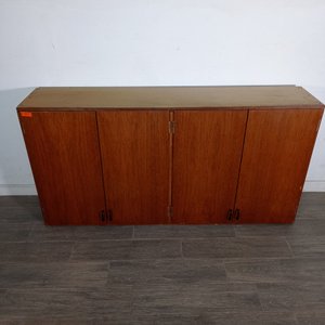 Mueble Aéreo de Madera con 4 Puertas y 2 Estantes - imagen 2