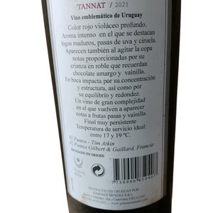 Set de 3 Botellas de Vino Tannat Gimenez Mendez 100 Años Reserva Familiar 750ml - imagen 3