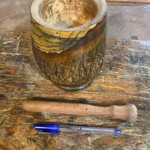 Mortero de Madera Artesanal con Mazo - imagen 7
