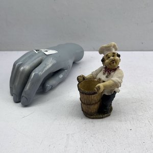 Lote siguiente: Porta Escarbadientes Busto Cocinero con Balde