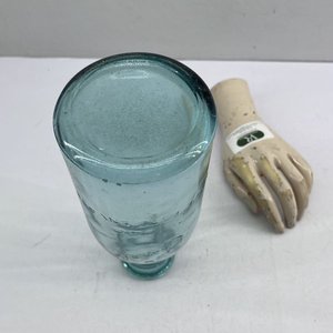 Botella de Leche Conaprole Antigua de Vidrio Azul - 1 Litro - imagen 3