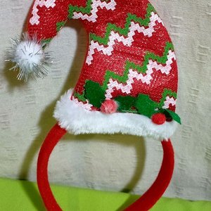Lote de Vinchas Navideñas y Gorros de Papá Noel - imagen 3