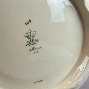 Ensaladera de Porcelana Bavaria "Marion" con Bordes Dorados - imagen 2