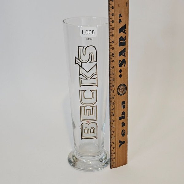 Vaso de vidrio para cerveza Beck's - imagen 1