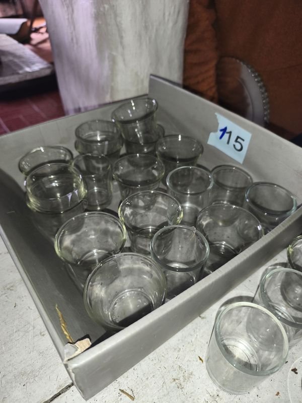 Lote de 23 copitas de vidrio variadas
