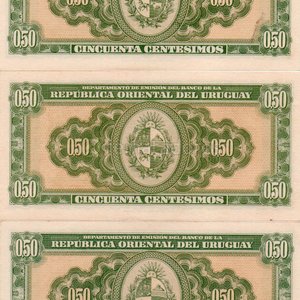 Billetes de 50 Centésimos de Uruguay - Serie R (1939) - imagen 2