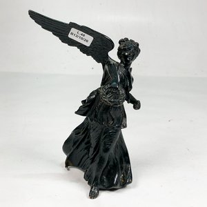 Figura de Ángel en Metal Esmaltado Negro - 19 cm - imagen 2