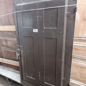 Lote anterior: Dos Hojas de Ventana Antiguas de Madera con Postigones y Vidrio