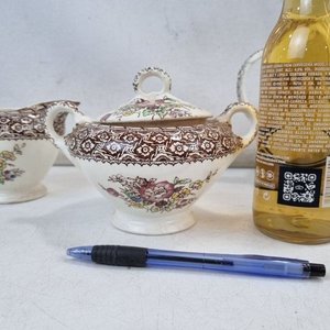 Juego de Loza "Harvard Empire" Inglés con Decoración Floral y Cenefas - 51 Piezas - imagen 3