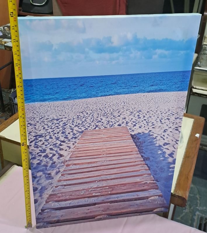 CUADRO DECORATIVO EN LONA - PINTURA AL AIRE LIBRE - imagen 2