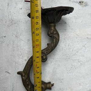 Candelabro de Techo Antiguo de Bronce con 6 Brazos Ornamentales - imagen 8