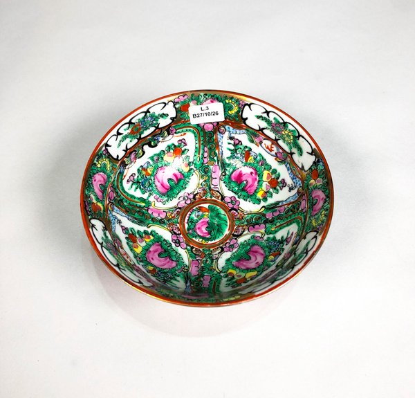 Compotera Oriental de Porcelana con Diseño de Dragones y Flores - imagen 1