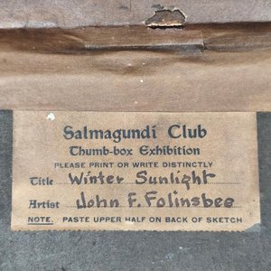 Oleo "Winter Sunlight" de John F. Folinsbee, firmado y enmarcado - imagen 10