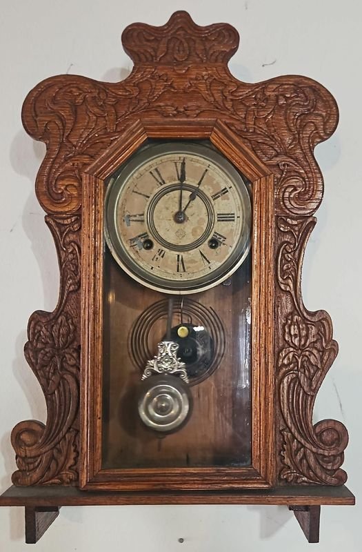 Reloj Ansonia en roble - Relojes antiguos de alta calidad - imagen 1