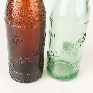 2 Botellas de Vidrio Refrescos El Paraíso Vintage - imagen 2