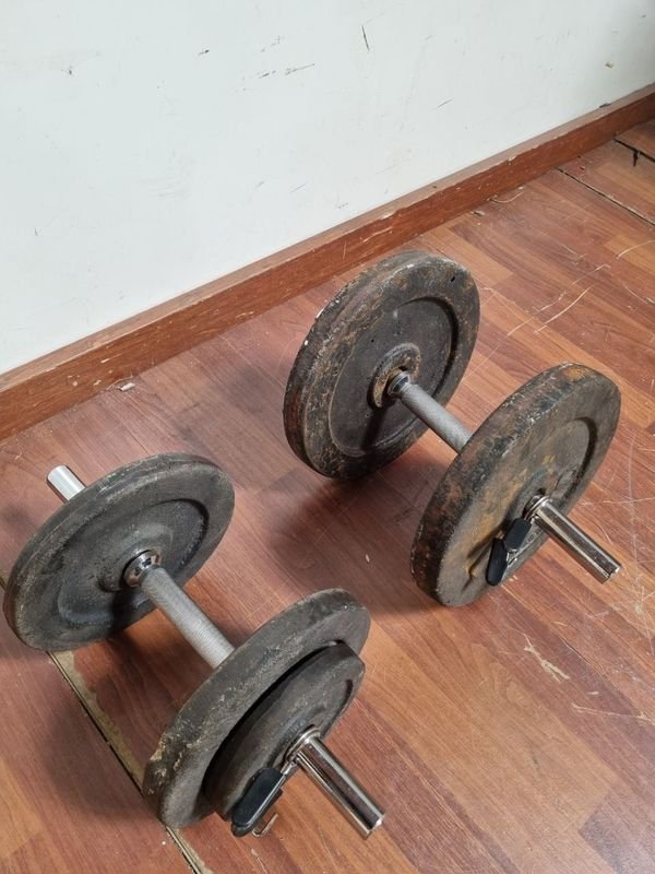 Equipo de Entrenamiento con Dumbbells y Barra - imagen 2