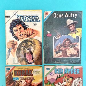 Lote de 4 Cómics Clásicos Novaro "Serie Águila": Tarzán, Gene Autry, Korak, Red Ryder (Años 70) - imagen 4