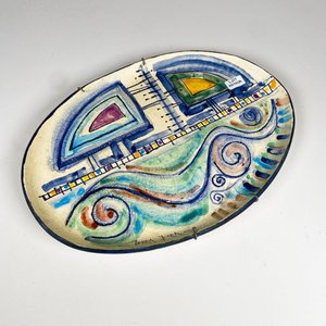 Bandeja de cerámica decorada, Terra Dura 34 x 23 cm - imagen 1
