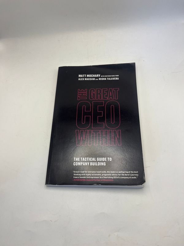 Libro The Great CEO Within: Guía Táctica para Construir Empresas