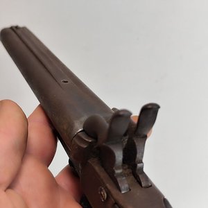 Pistolón Antiguo Doble Caño Sistema Lefaucheux Siglo XIX - imagen 6
