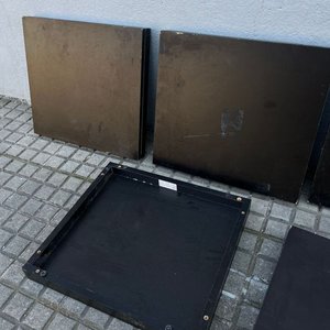 Plataformas Cuadradas de Madera Negras 50x50cm - imagen 3