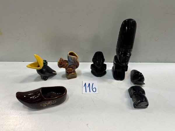 Lote de 6 Adornos: Indio, Pájaro, Ardilla y Más