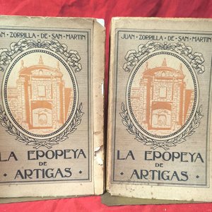 Lote siguiente: La Epopeya de Artigas Tomos I y II por Juan Zorrilla de San Martín (1916)