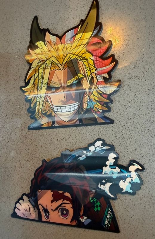 Stickers de Anime: All Might y Tanjiro Kamado