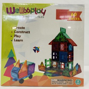 Juego de Bloques Magnéticos 3D Wellooplay - 60 Piezas - imagen 2