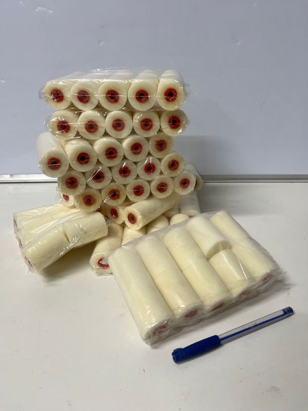 100 Repuestos de Rodillos para Pintar de 5cm