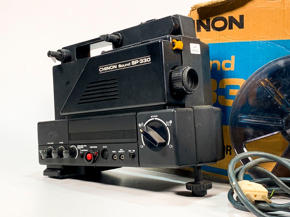 Proyector de 8 mm Chinon SP330 con carrete y cable - imagen 2