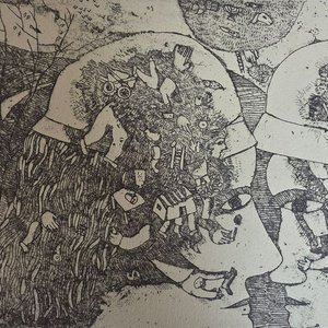 Obra de José Gurvich: "Jarrón y Jarrón" (1992), 22 x 17 cm - imagen 2