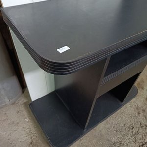 Rack de TV Negro con Estantes y Cajón - imagen 3
