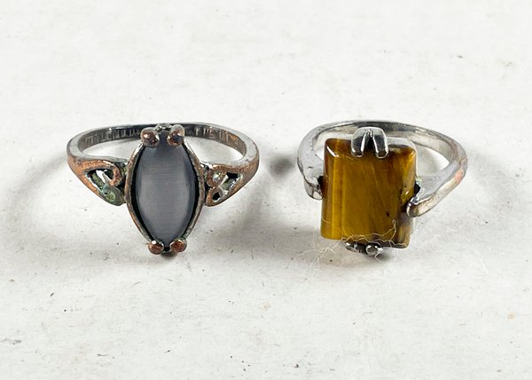 Dos Anillos con Piedras Semipreciosas - imagen 1