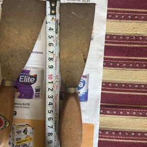 Lote de 5 Espátulas con Hoja de Metal y Mango de Madera - imagen 7