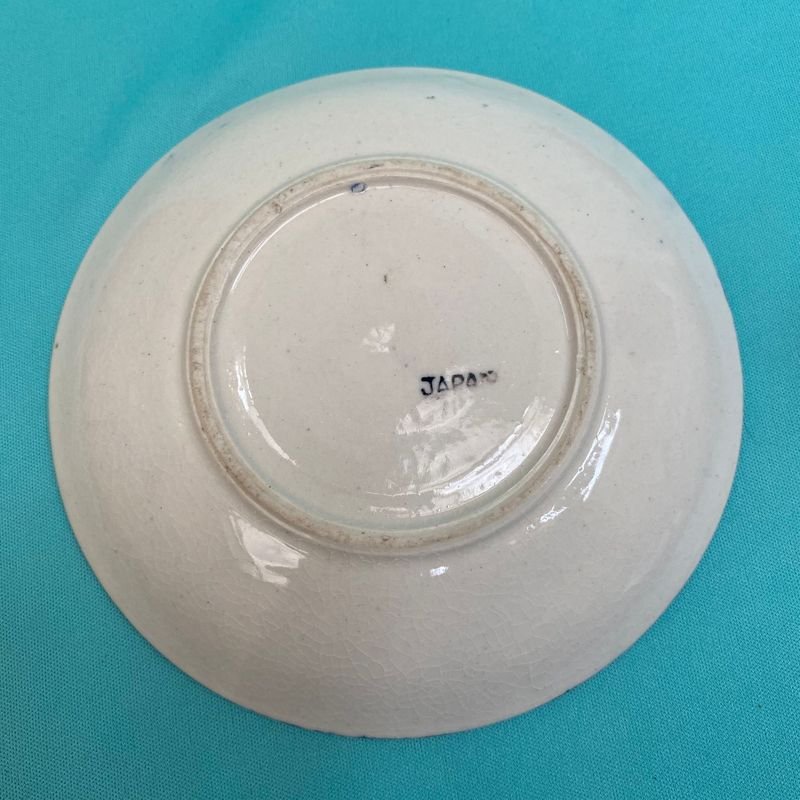 Antiguo plato de porcelana Willow, diseño chino, sellado en Japón - imagen 2