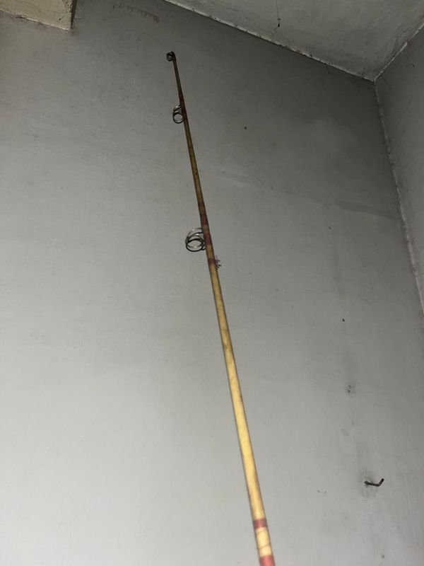 Lote siguiente: Caña de pesca con reel para pesca