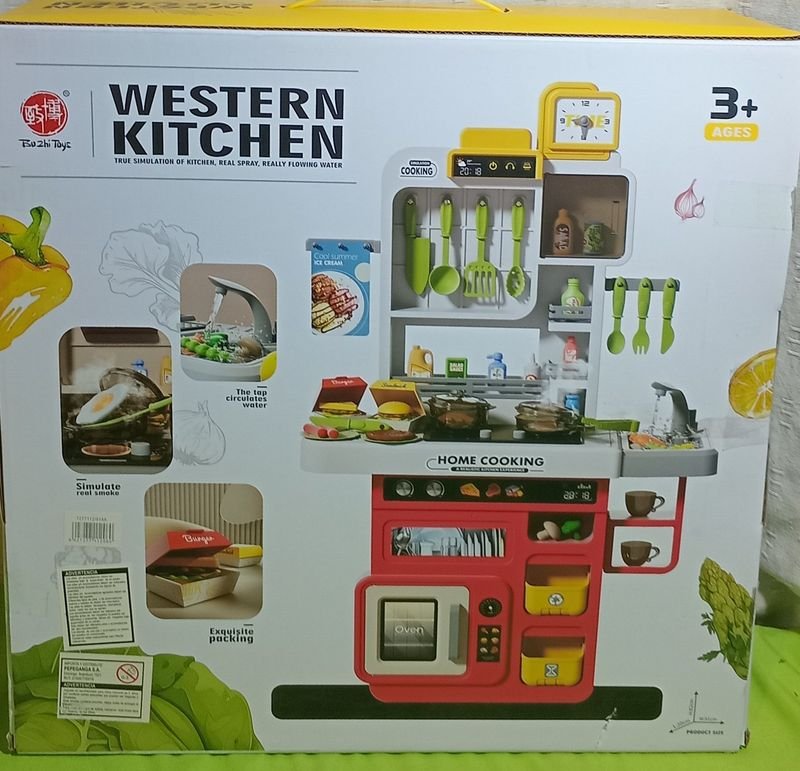 Cocina de Juguete Infantil Western Kitchen con 65 Accesorios