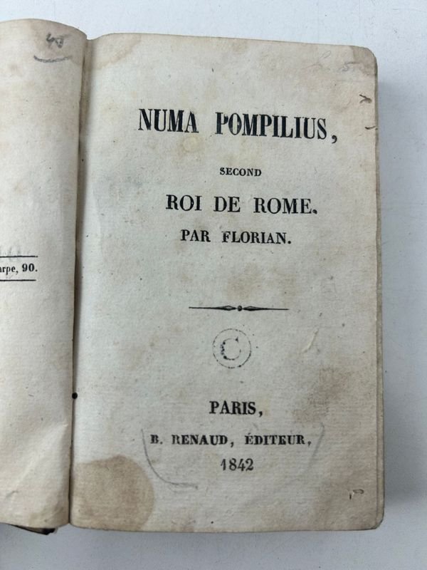 Libro antiguo francés de Numa Pompilio - imagen 3